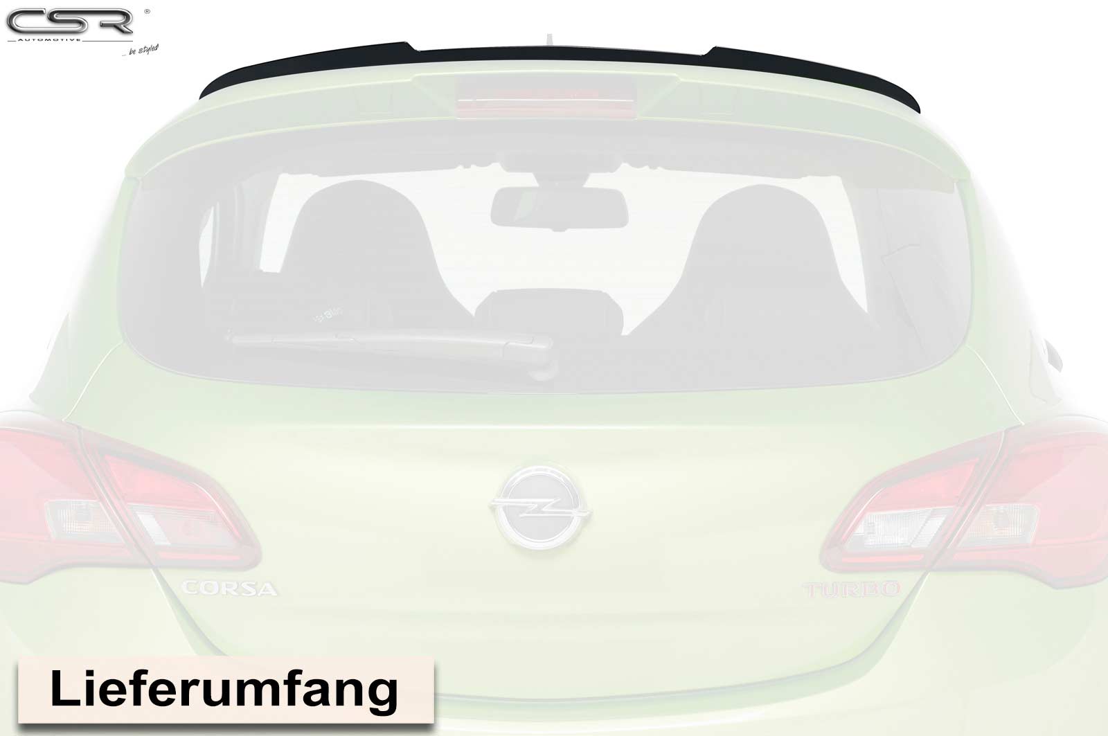 Achterspoiler Opel Corsa E OPC-Line glans zwart 2014–2019 van CSR Automotive