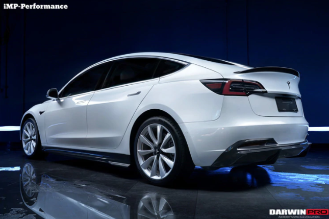 Tesla Model 3 IMP Style Carbon Fiber Spoiler 2017-2021