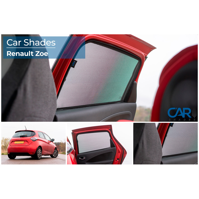 Set Car Shades (achterportieren)  Renault Zoe 2013-2019 & 2019- (2-delig)