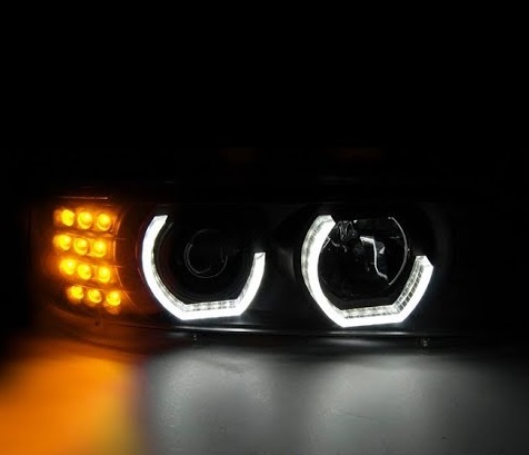 Faros BMW 5-serie E39 96-03 negro 3D LED