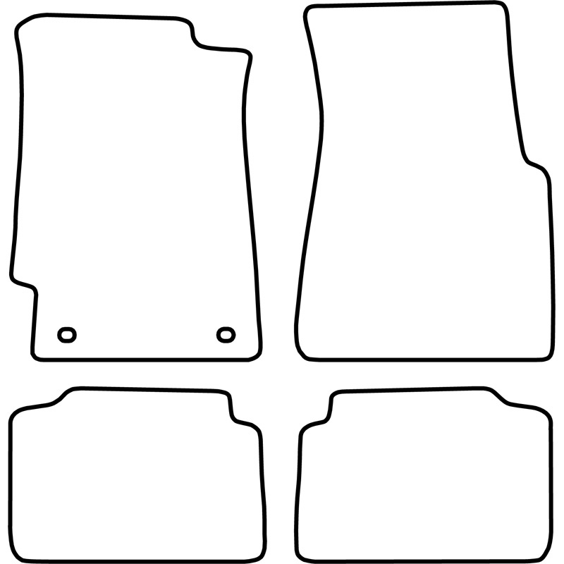 Automatten Velours  Honda Civic sedan 1991-1996