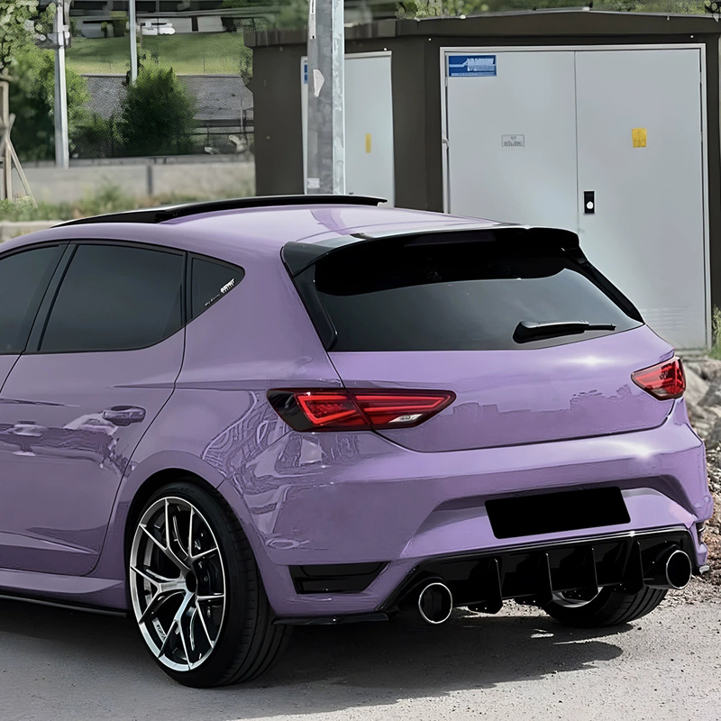 Dakspoiler  Seat Leon 5F 5-deurs 2013-2020 3-delig (ABS Glanzend zwart)