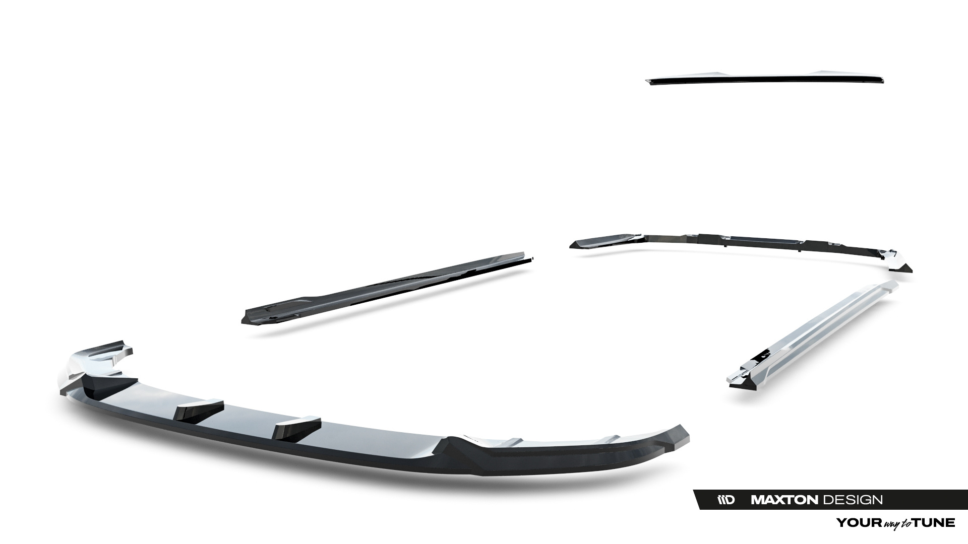 Bodykit BMW 5-serie G60 M-Pack Maxton Glanzend zwart V.1