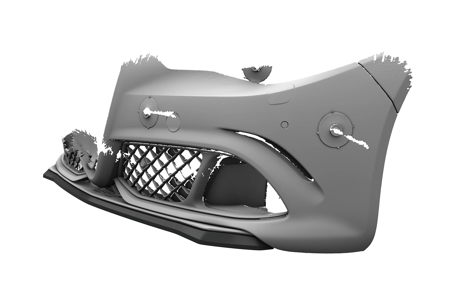 Voorspoiler Alfa Romeo Giulia Quadrifoglio glans zwart