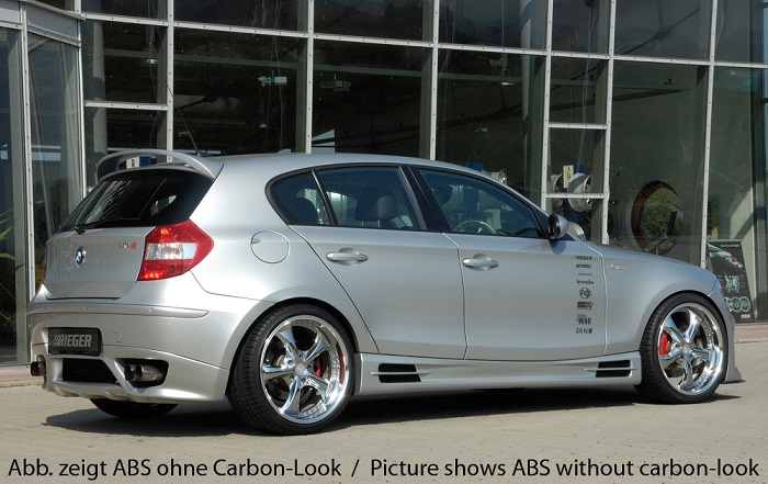 Zijskirts BMW E87 ABS Carbon-look Rieger