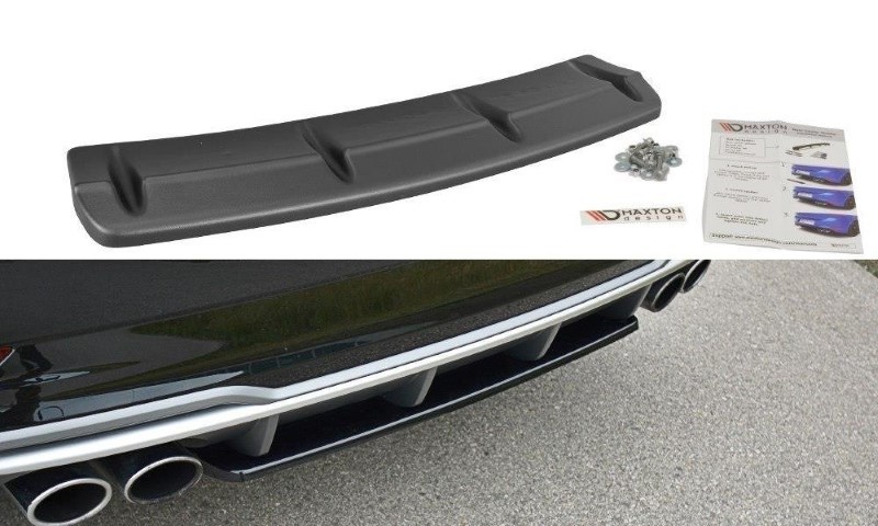 Centrale Achterspoiler Audi S3 8V FL Sedan Glanzend zwart