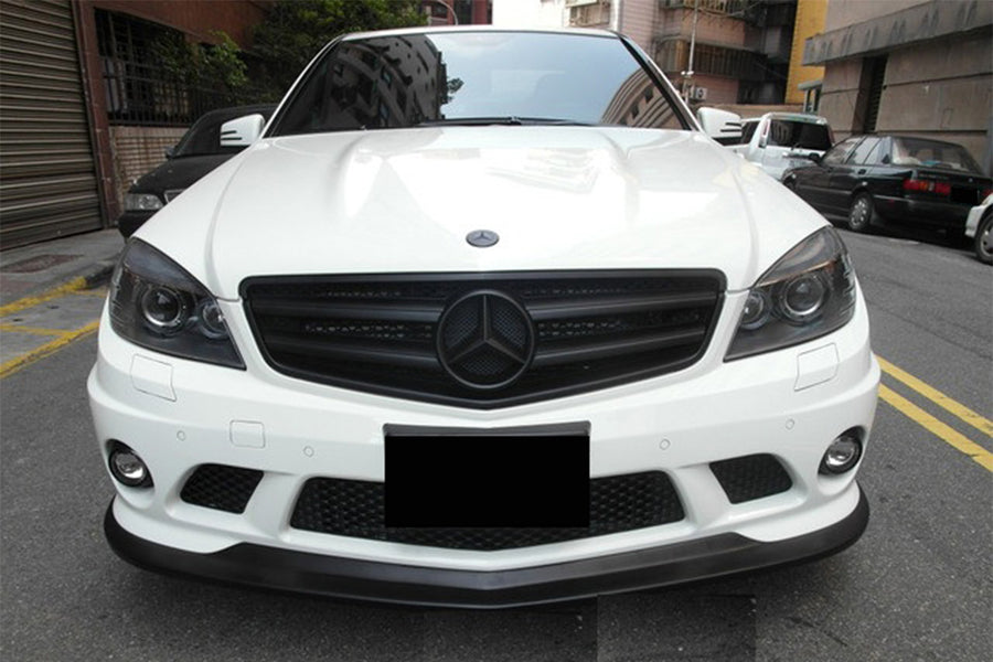 Mercedes Benz W204 C63 AMG AK Style Carbon Fiber Voorspoiler 2008-2011