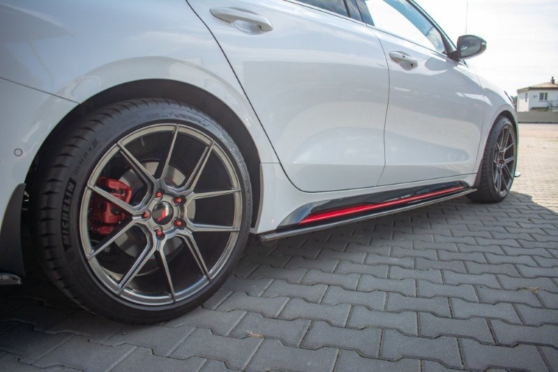 Zijskirts Diffusers Kia ProCeed GT Mk 3 Glanzend Zwart