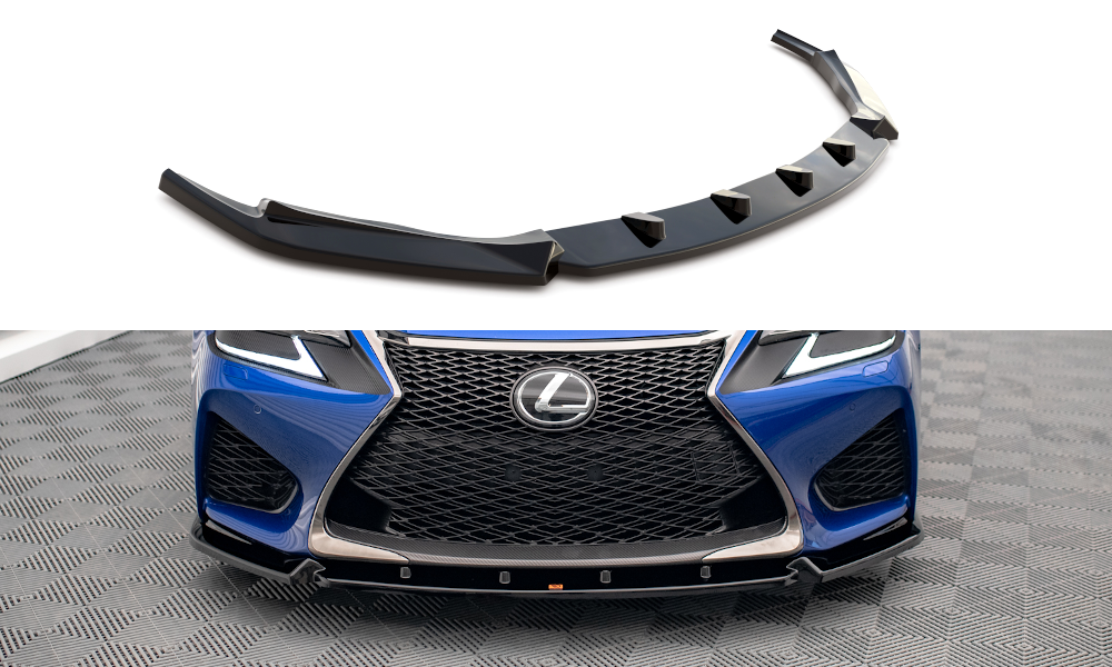 Voorspoiler V.1 Lexus GS F Mk4 FL Maxton Glans Zwart