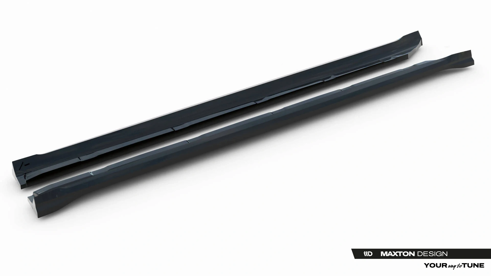 Zijskirts Porsche Cayenne Sport Design 18-23 Maxton Glans Zwart