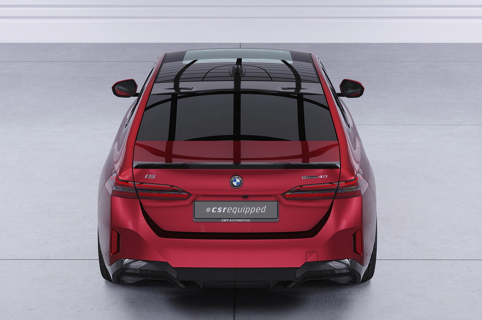 Achterspoiler BMW 5er / i5 g60 glans zwart