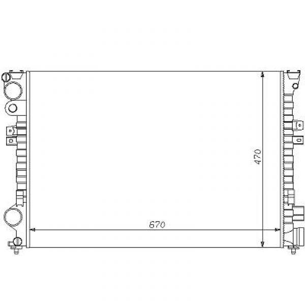 Radiator ULYSSEE/VASION/806 94->> 1.6/2.0TD+Ie/1.9 D +AC