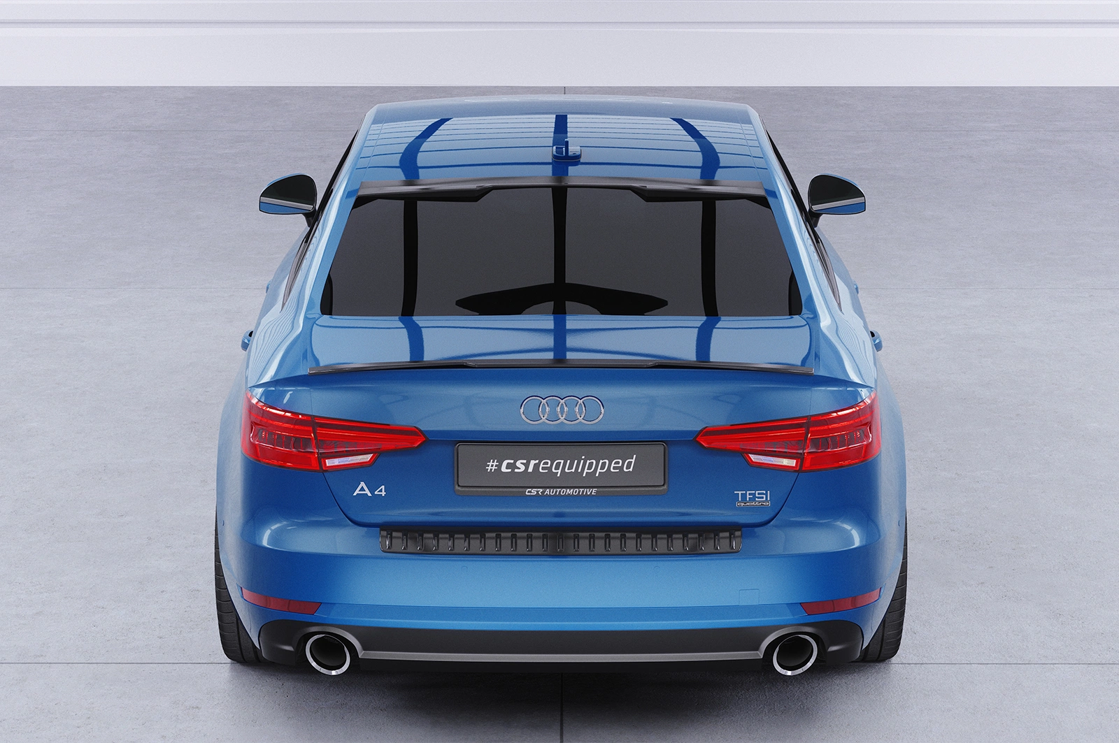 Achterspoiler Audi A4 B9 (Typ 8W) Limousine Glans Zwart – CSR Automotive