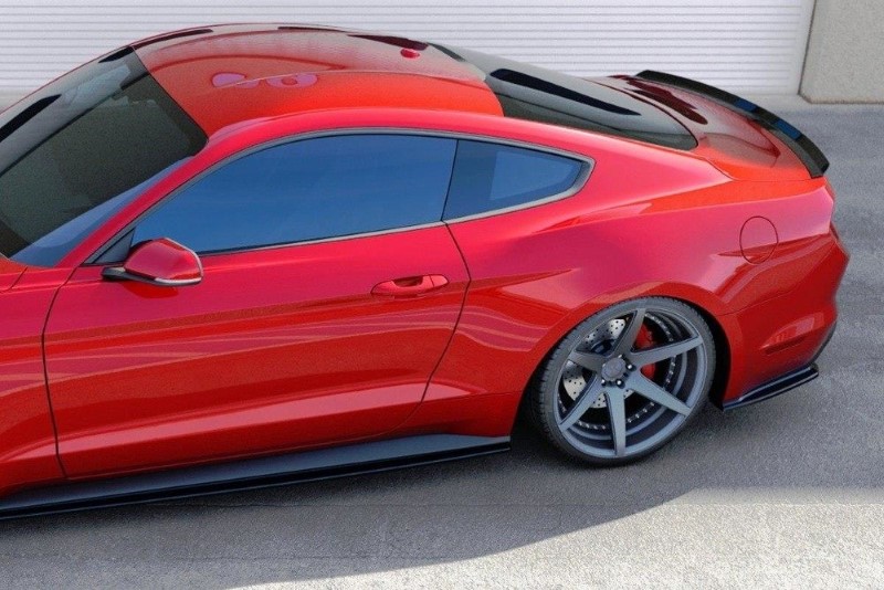 Achterzij Spoilers Ford Mustang Mk6 Glanzend Zwart