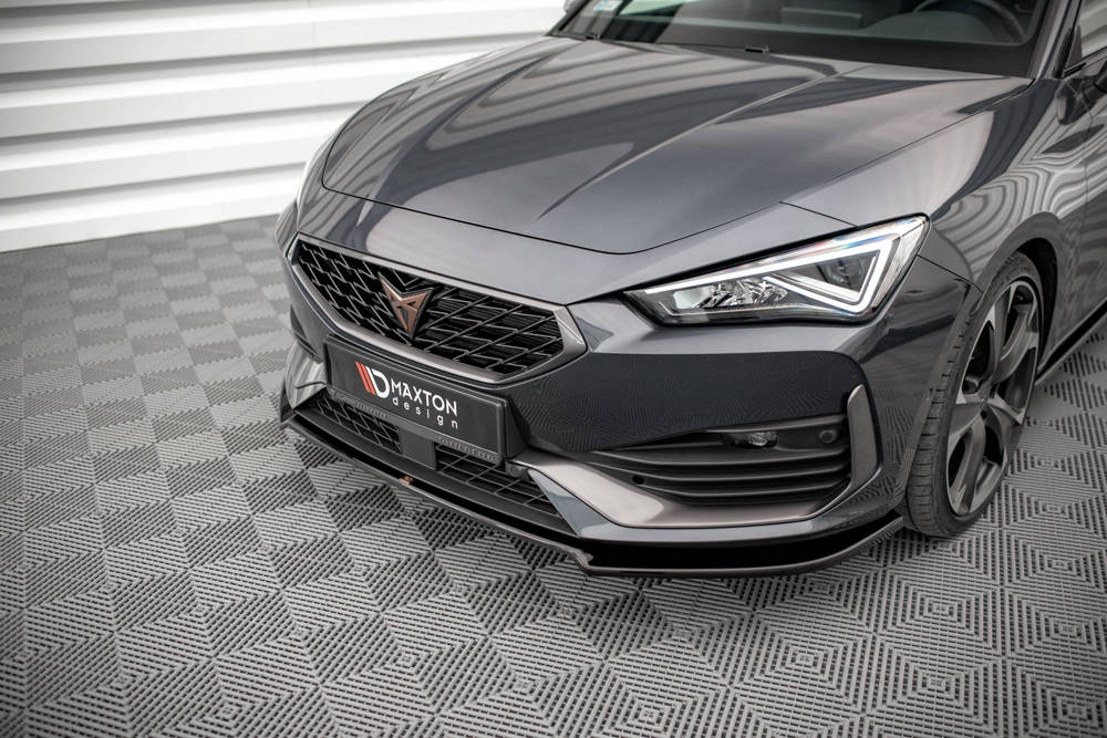 Voorspoiler V.2 Seat Leon Cupra Maxton Glans Zwart