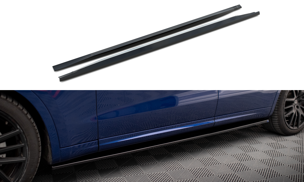 Zijskirts Maserati Levante GTS Maxton Glans Zwart