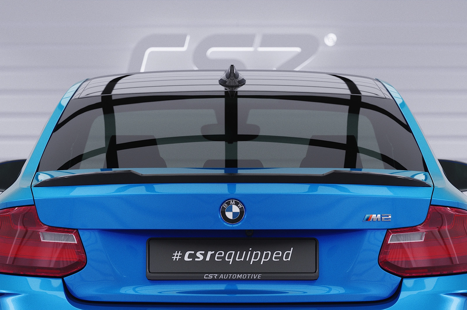 Achterspoiler BMW 2er F22 / M2 F87 Coupe glans zwart