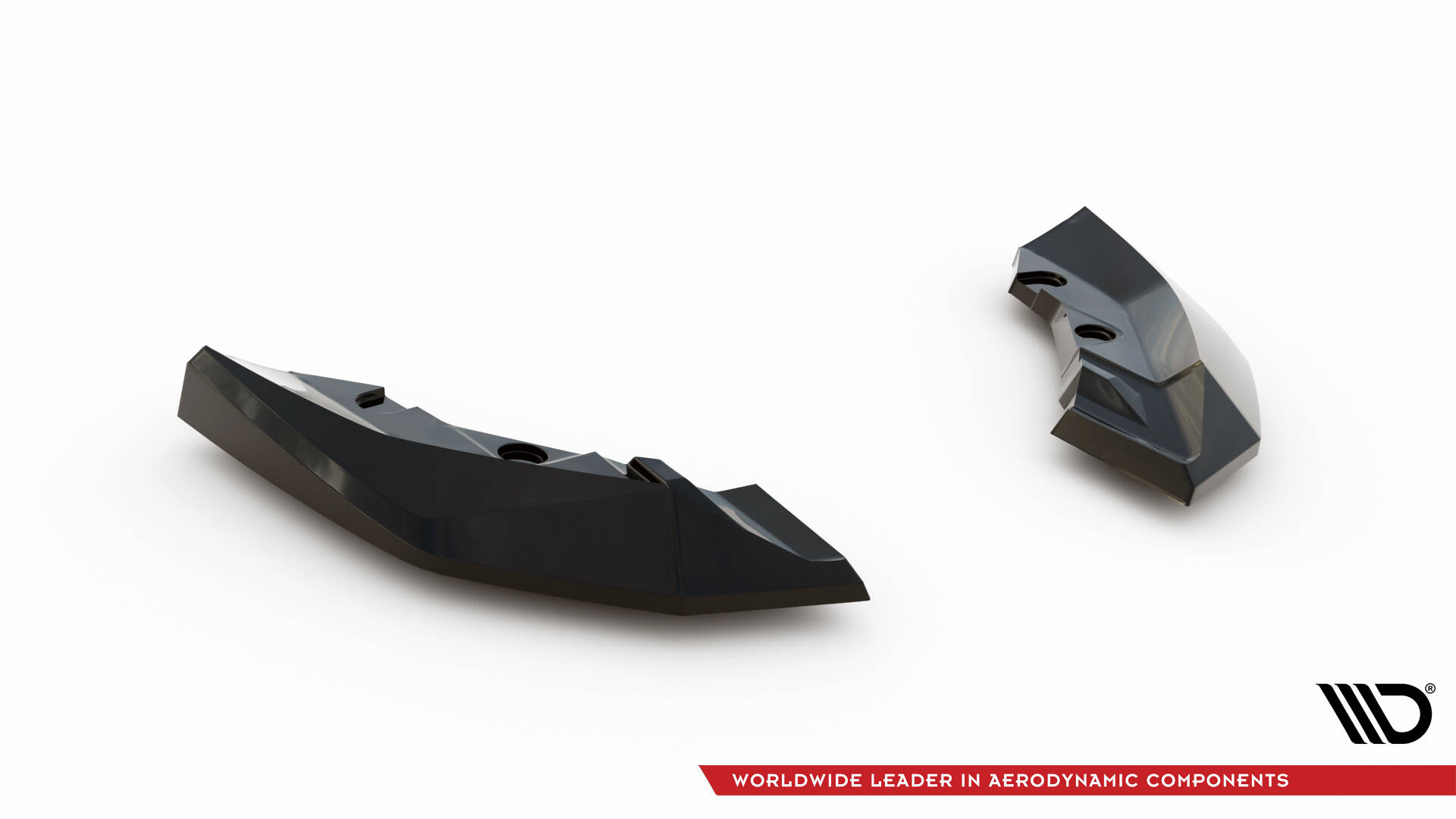 Achterzij Spoilers V.2 BMW M135i F70 Maxton Glanzend zwart