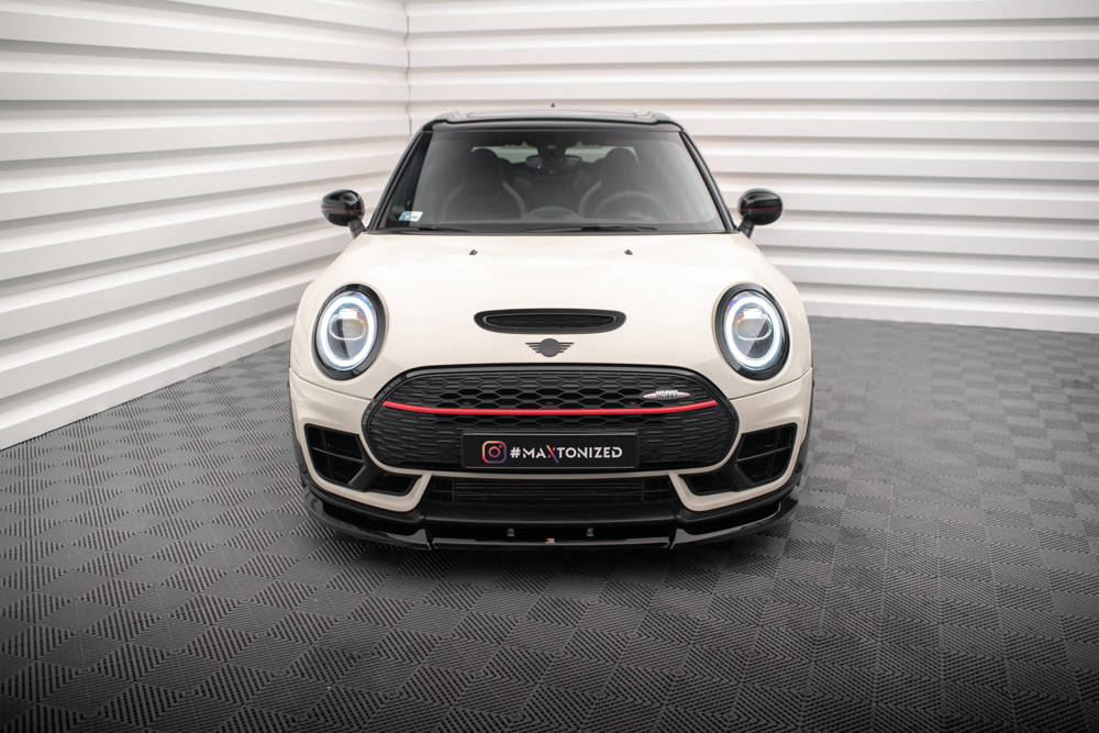 Voorspoiler Mini Cooper Clubman John Cooper Works F54 Facelift 2019 - Maxton Glans Zwart