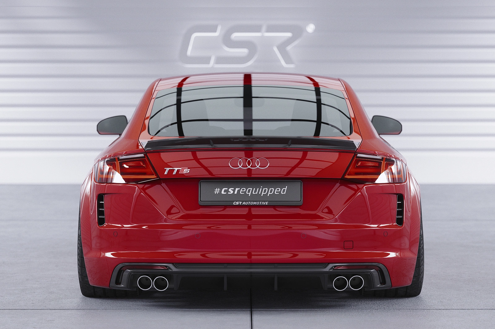 Achterspoiler Audi TT / TTS (FV/8S) Glans Zwart (2014–) CSR