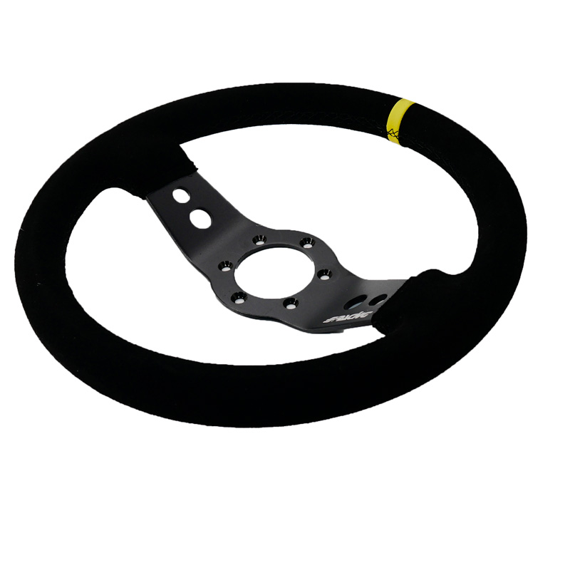 Simoni Racing Universeel Sportstuur Rally - Zwart Suède - Diameter 320mm