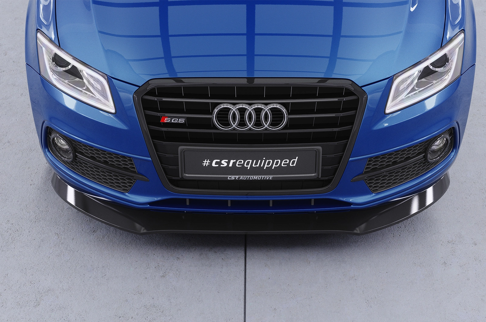 Voorspoiler Audi SQ5 (8R) glans zwart – 2013–2017