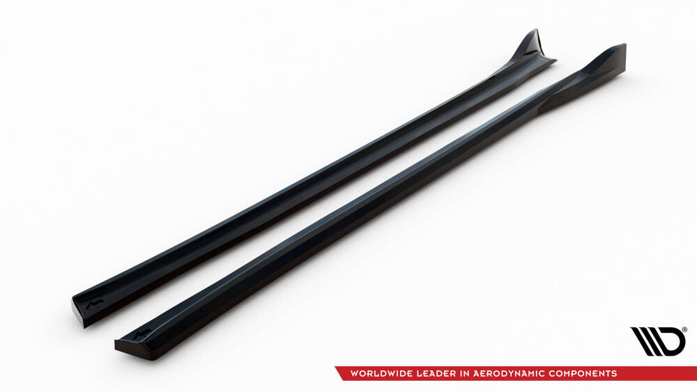 Zijskirts Tesla Model X FL Gloss-Black