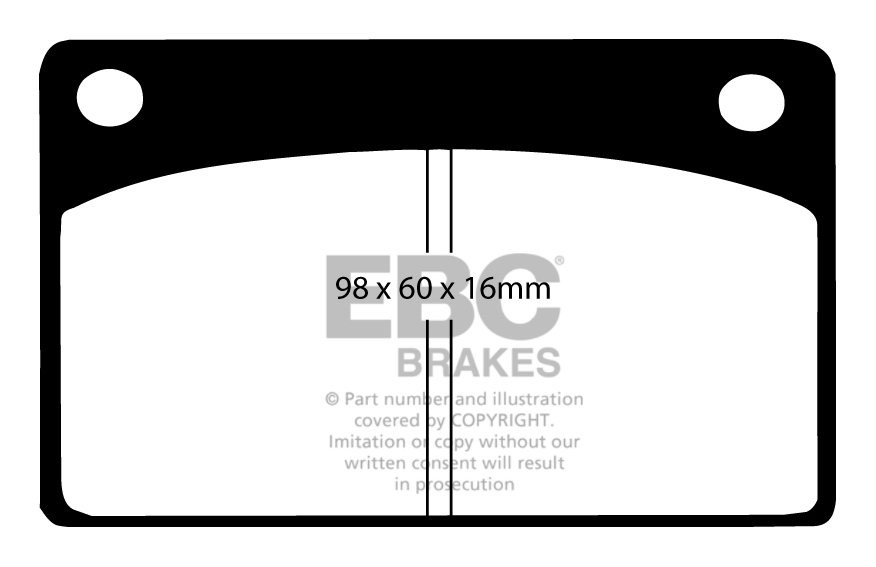 EBC Brakes SKODA Fabia 2.0 2000-2001 Remblokken voorzijde greens