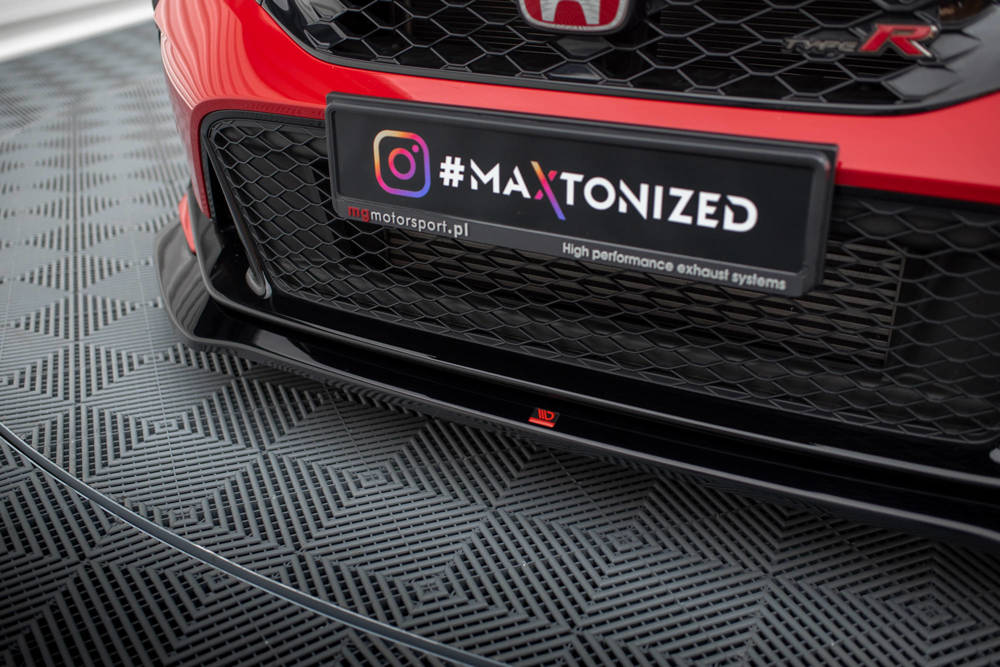 Voorspoiler V.1 Honda Civic Type-R Maxton Glans Zwart
