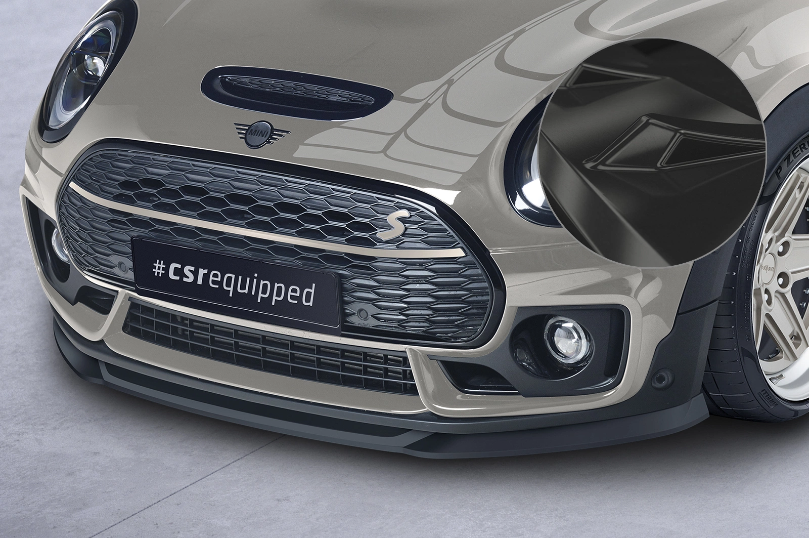 Voorspoiler Mini Clubman F54 Cooper S Glans Zwart (2015–)