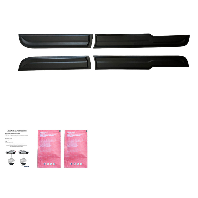 Deurpanelen  Ford Ranger T9 2022- - Matzwart