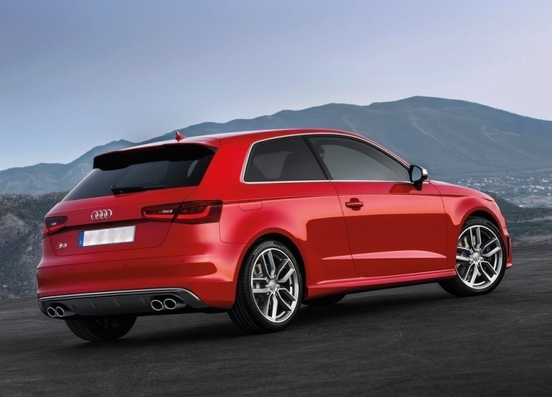 Audi A3 8V Sedan Facelift (2012-up) Achterbumper Diffuser + Tips