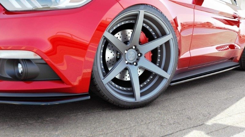 Zijskirts Diffusers Ford Mustang Mk6 Glanzend Zwart