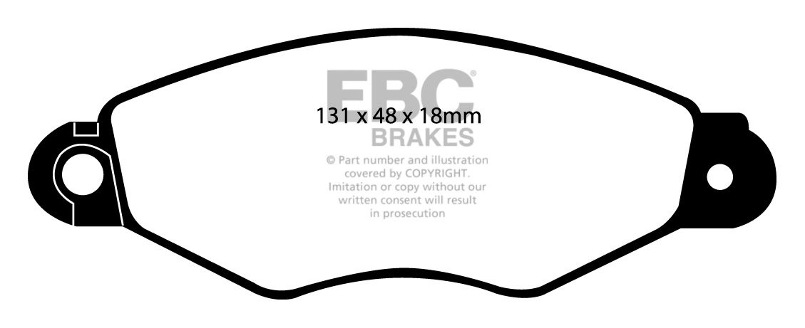 EBC Brakes RENAULT Kangoo 1.4 99-2001 Remblokken voorzijde