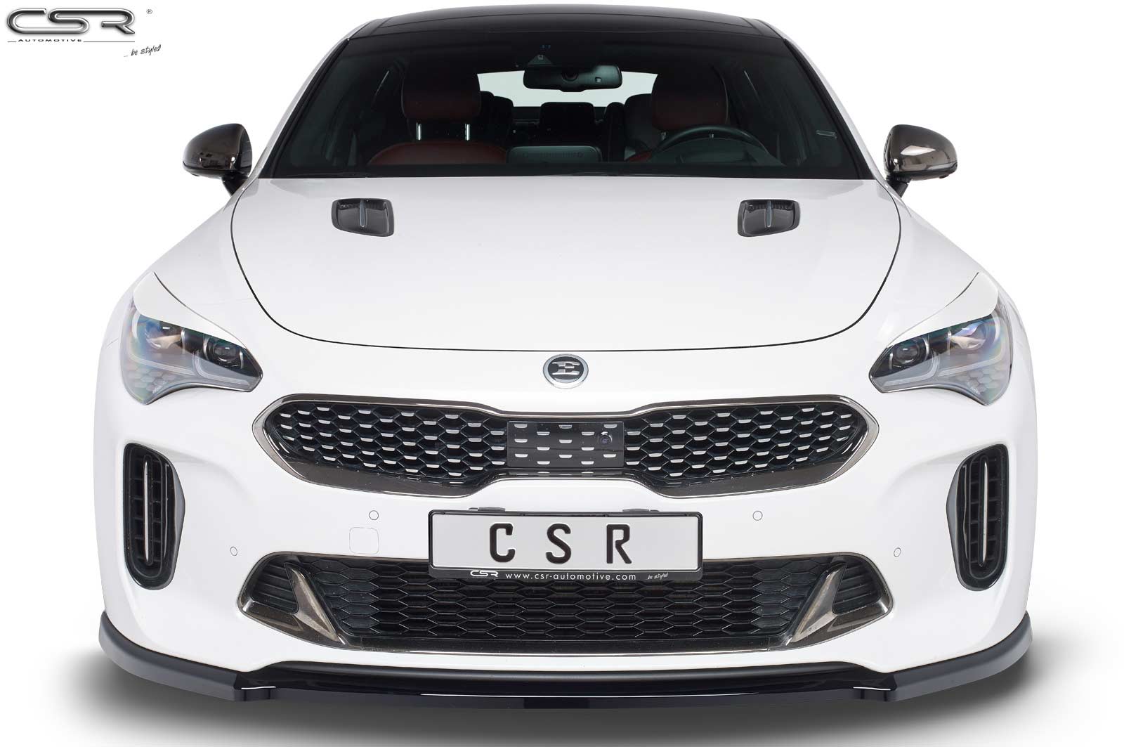 Koplampspoiler Kia Stinger CSR Glans Zwart