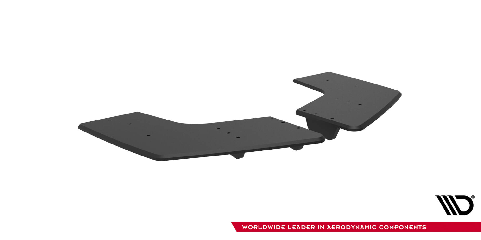 Street Pro Achterzij Spoilers Mitsubishi Lancer EVO X Maxton Glanzend zwart
