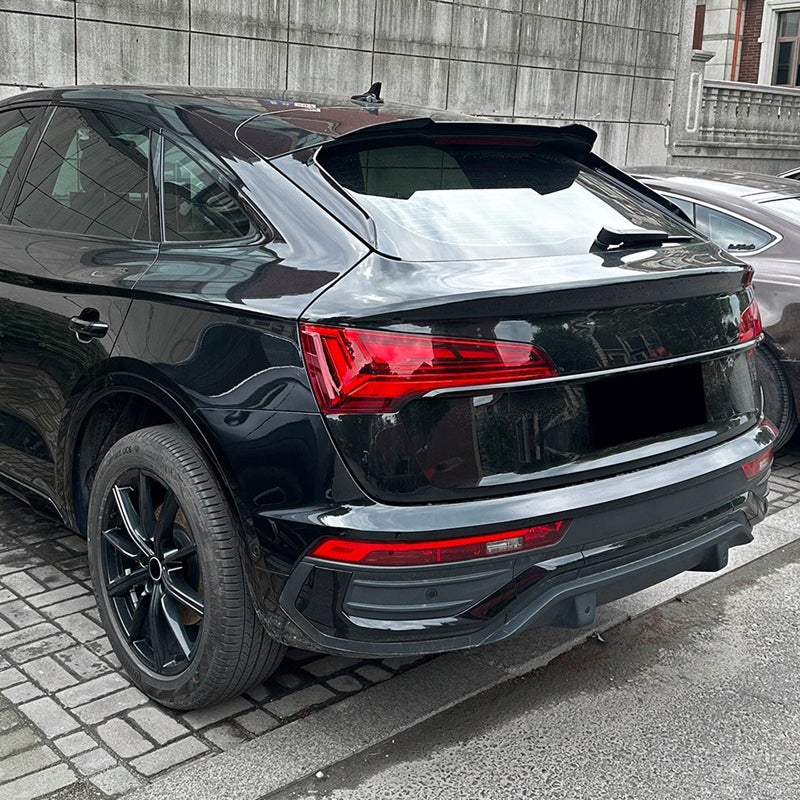 Dakspoiler (Spoiler Cap)  Audi Q5 (FYT) Sportback 2020-2025 (ABS Glanzend zwart)