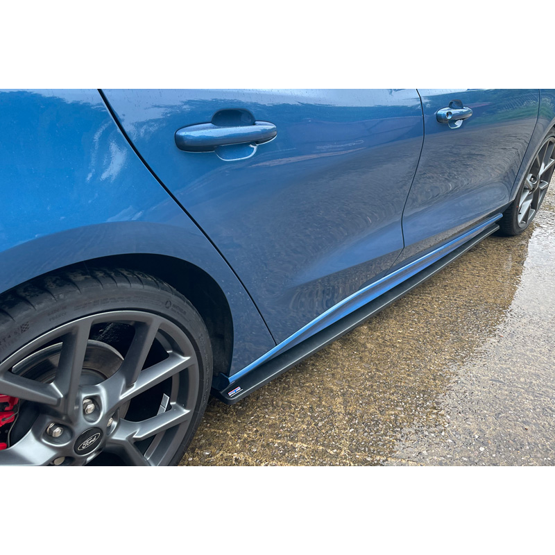 RGM Set Sideskirts voor Ford Focus IV ST & ST-Line 2018- - Zwart (ABS)