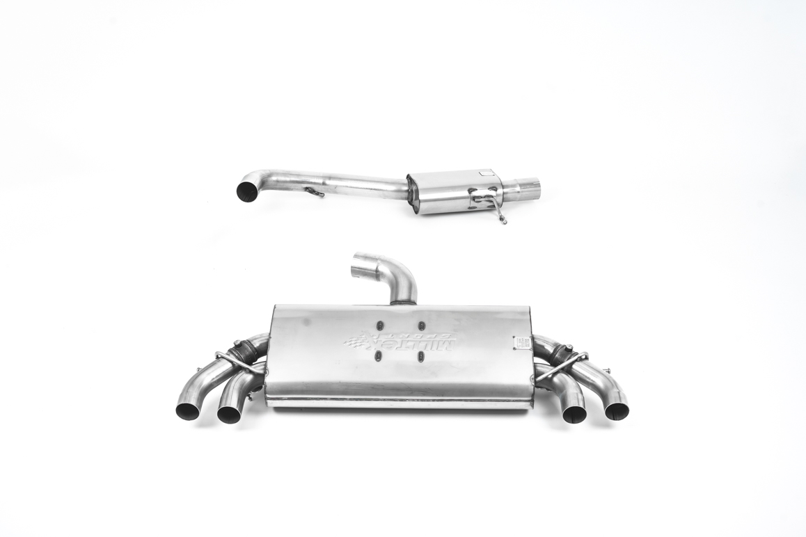 Audi S3 2.0 TFSI quattro Sportback 8V.2 (GPF Models) GPF Back - Resonated - Quad Round Titanium Tips