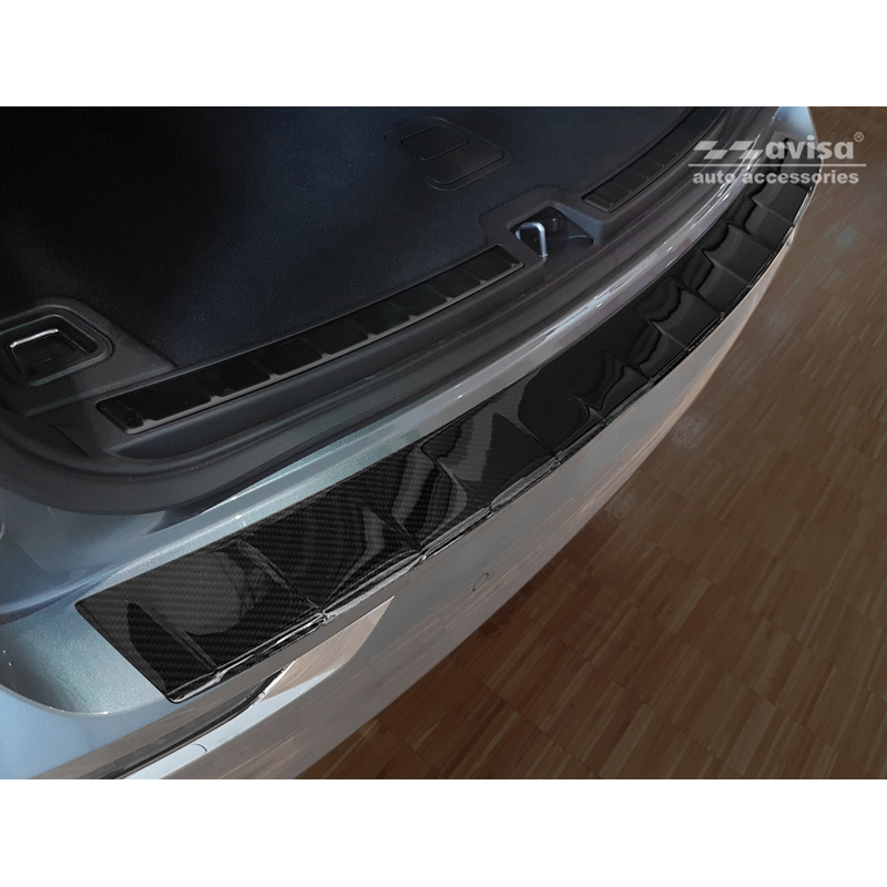 Echt 3D Carbon Achterbumperprotector  Volvo XC60 II 2017-2021- & FL 2021- incl. R-Design