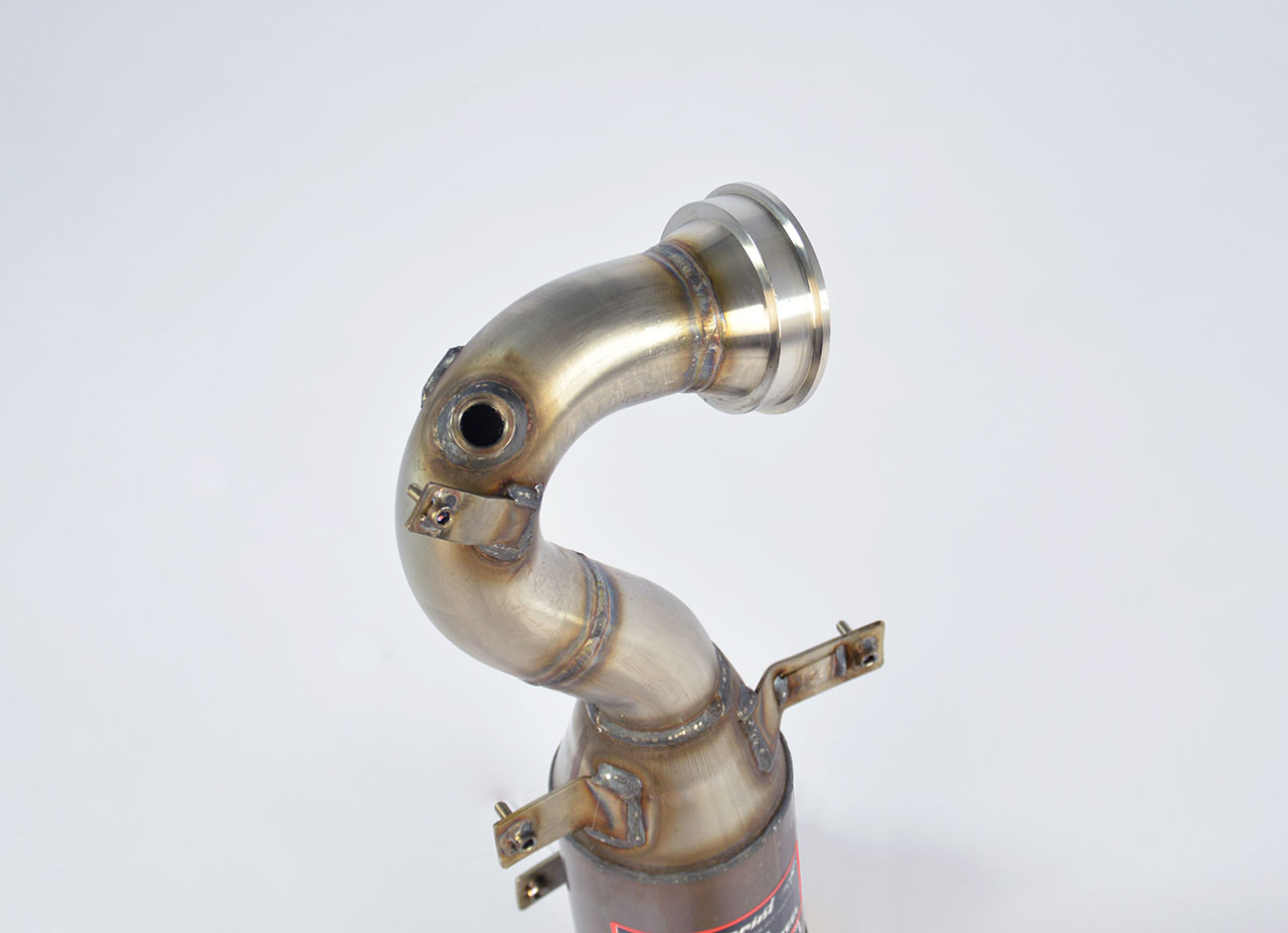 595 ABARTH 1.4T "Competizione" (180 Hp) "Monotubo" 2016 Turbo downpipe kit + Metallic catalytic conv