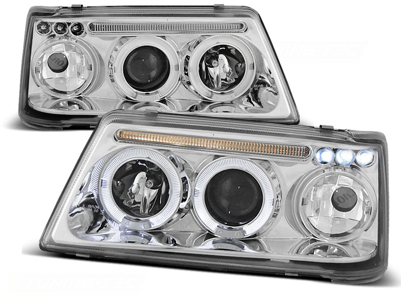 Faros Peugeot 205 Angel Eyes cromo