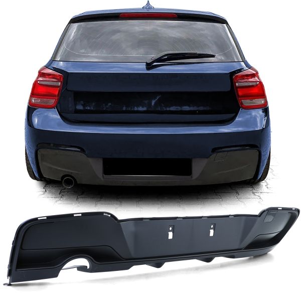 Diffuser BMW 1 Serie F20 F21 11-15 Mat Zwart