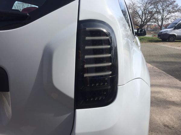 Taillights Dacia Duster LED 11- Black/Smoke