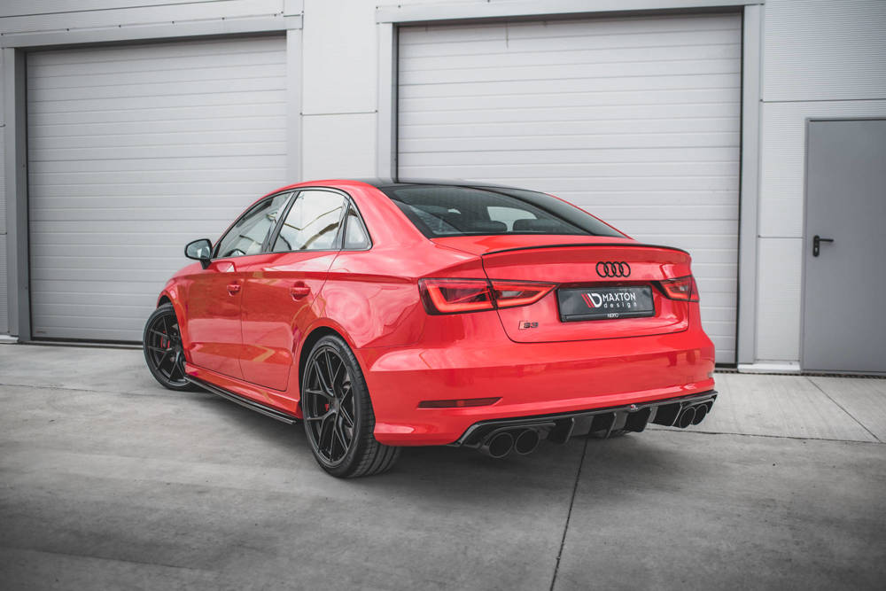 Diffuser Audi S3 8V Limousine Maxton Glans zwart