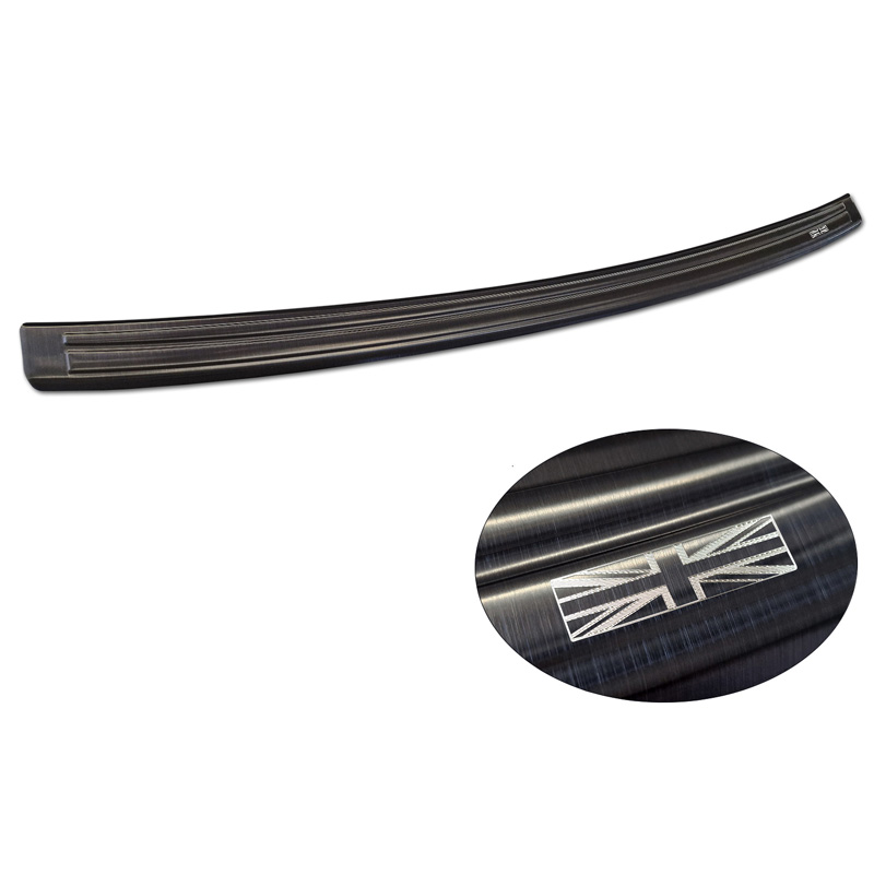 Zwart RVS Achterbumperprotector  MG ZS FL 2019-2024 'British Flag'