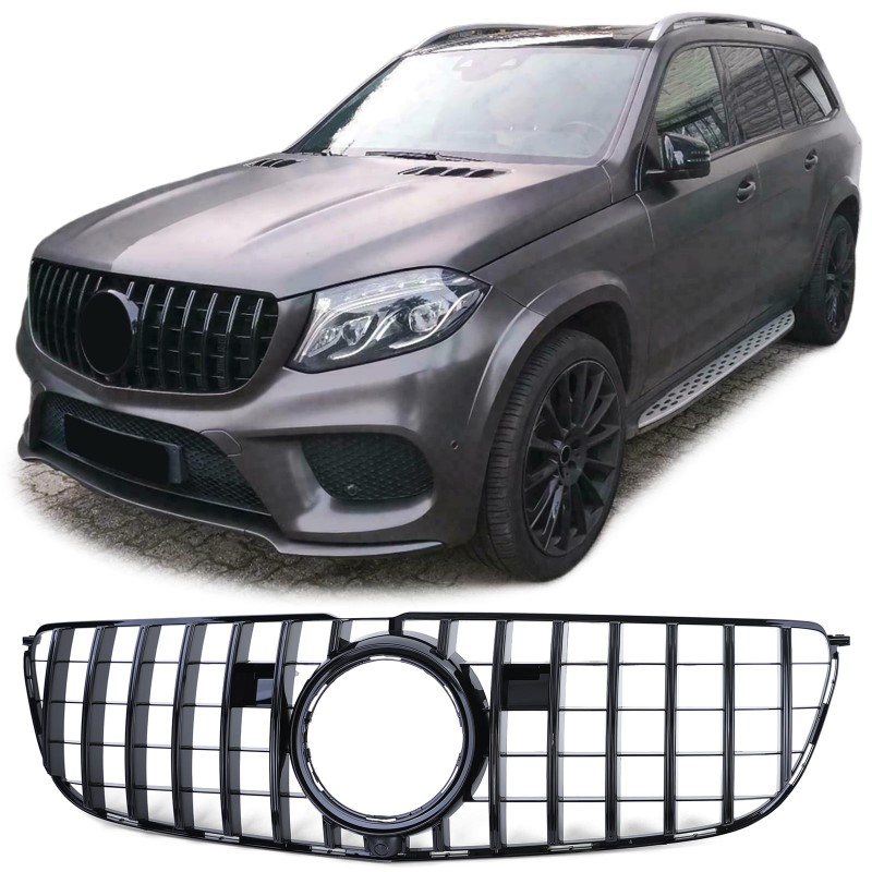 Grill Mercedes GLS X166 Facelift 15-19 Zwart