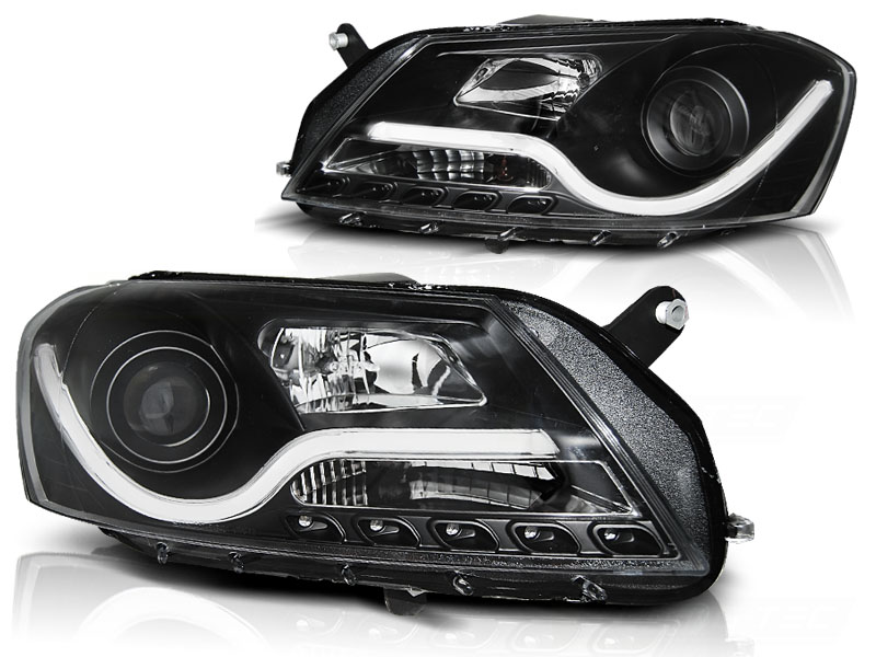 Headlight Passat 10->> clear/black