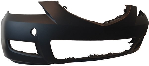 VoorBumper MAZDA 3, 07-09 PRIMED/ZWART