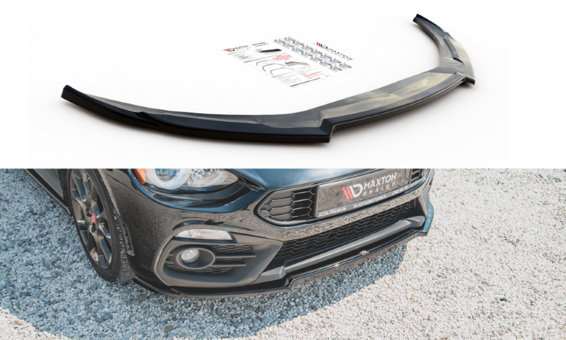 Voorspoiler Fiat 124 Spider Abarth Glanzend Zwart